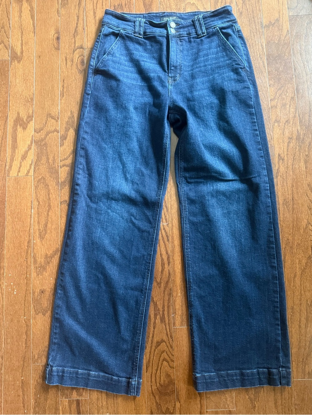 Judy Blue Dark Blue Wide-Leg Jeans size 30 / 11